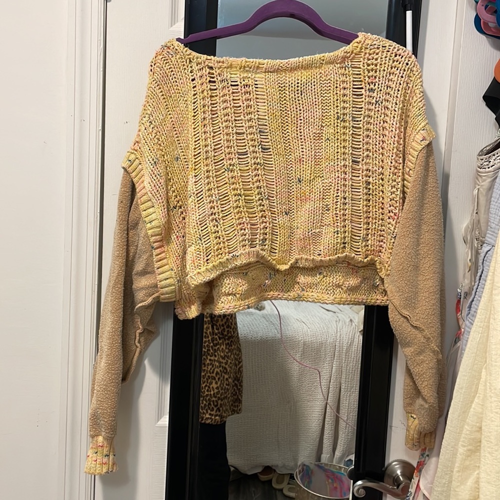 NWOT Free People Honeycomb Sweater XS - Picture 6 of 7